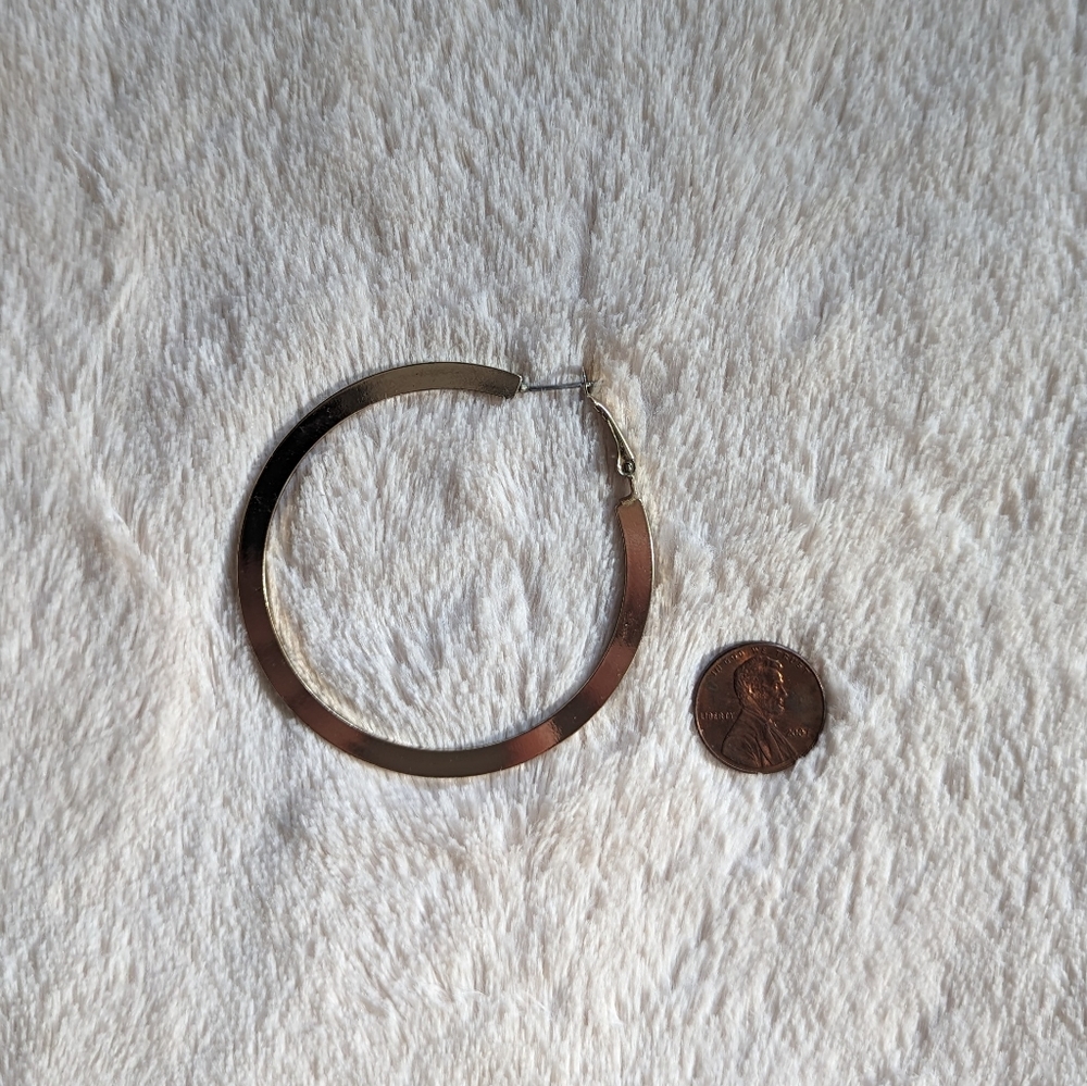 Gold Hoops - Picture 3 of 3